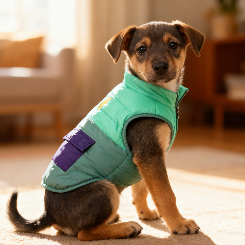 Manufacturer Wholesale Blue Pet Apparel Winter Cat Dog Coat