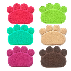 wholesale manufacturer pvc waterproof cat paw shape pet dog feeding mat