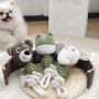 Wholesale Custom Logo Chew Squeaky Rope TPR Plush Pet Product Dog Toys