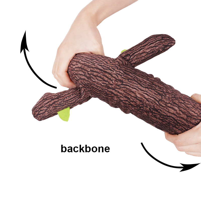 Manufacturer wholesale wood cactus loofah shape dog plush squeak toys