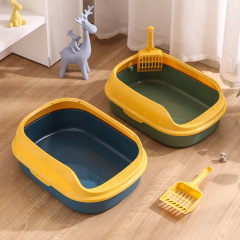 Wholesale Plastic Green Blue Washable Cat Litter Box