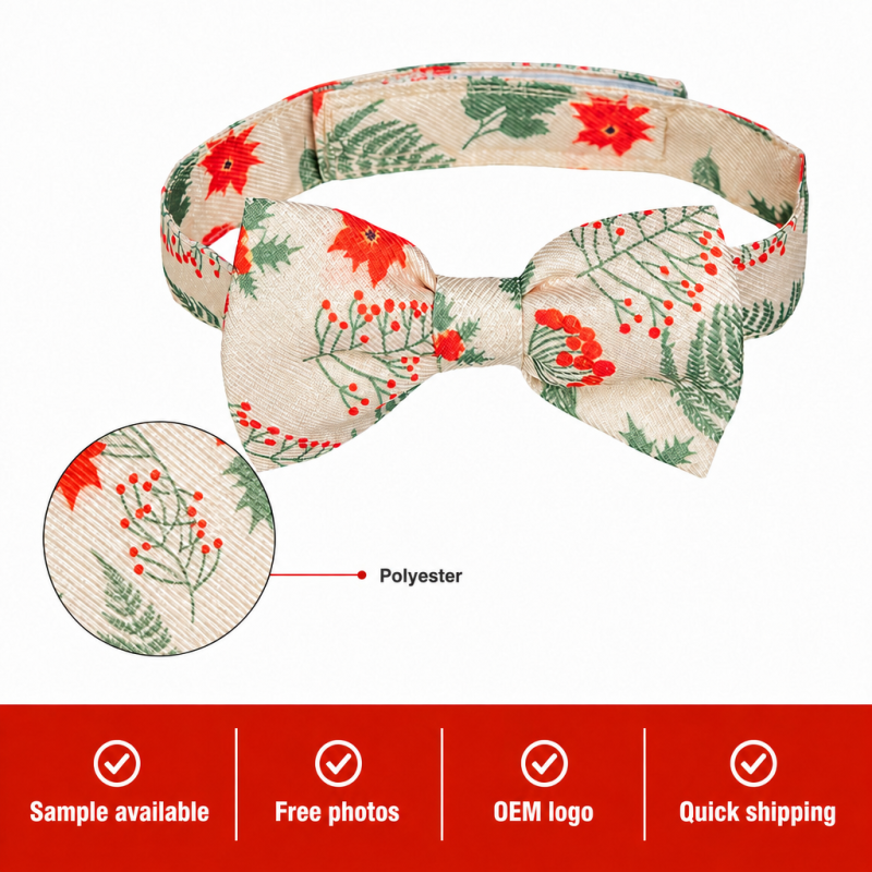 Wholesale Customized Adjustable Dog Collar Christmas