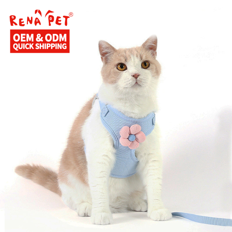 Wholesale Multi-colors Cheap Small Dog Cat Harness and Leash