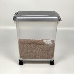 Manufacturer wholesale plastic S M cat dog pet food storage container