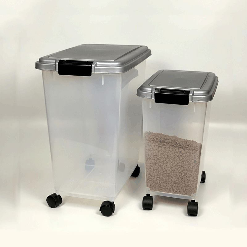 Manufacturer wholesale plastic S M cat dog pet food storage container