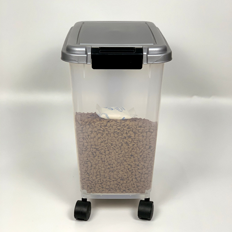 Manufacturer wholesale plastic S M cat dog pet food storage container
