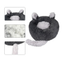 wholesale manufacturer cute soft plush donut dog cat bed with ear tail
