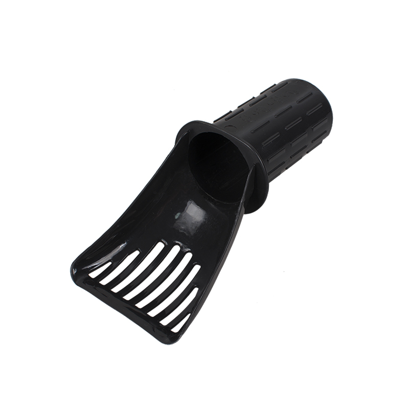 Manufacturer wholesale new design plastic cat litter scoop black blue