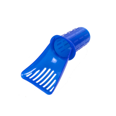 Manufacturer wholesale new design plastic cat litter scoop black blue
