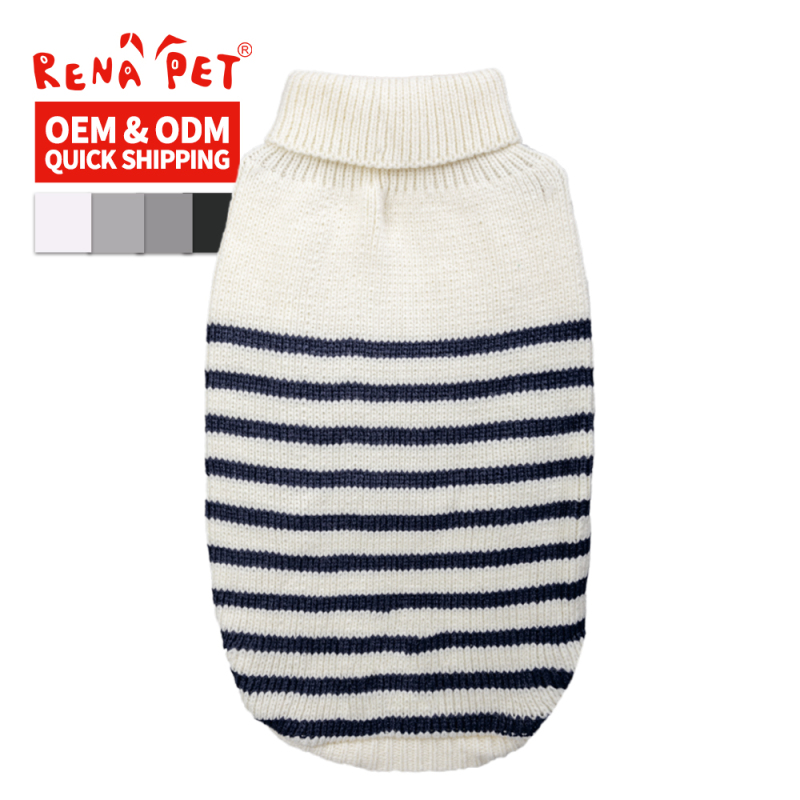 Manufacturer Wholesale Custom Logo Striped Design Dog Sweater