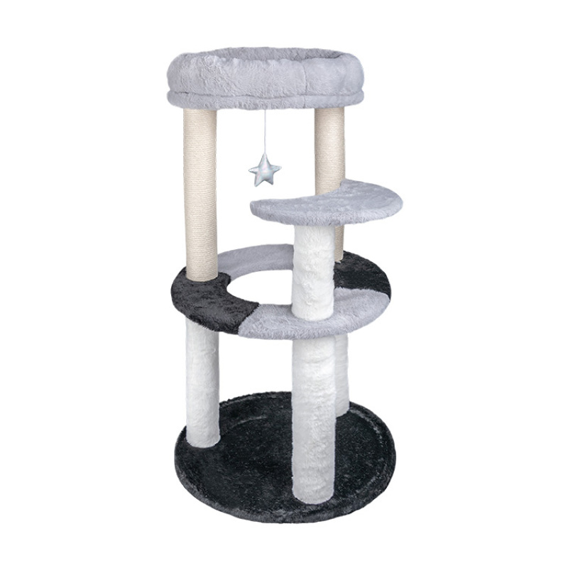 Manufacturer Wholesale Aesthetic Modern Sisal Wood Cat Trees Scratcher