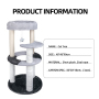 Manufacturer Wholesale Aesthetic Modern Sisal Wood Cat Trees Scratcher