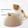 Manufacturer wholesale short plush bottom sisal half cat scratcher ball