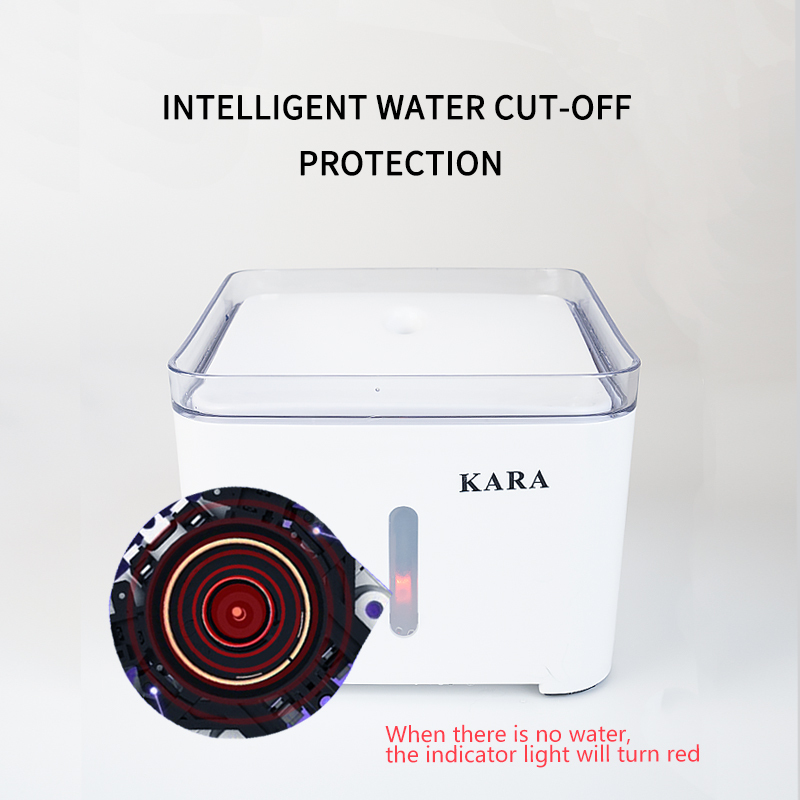 Manufacturer wholesale automatic battery drinking LED cat water fountain