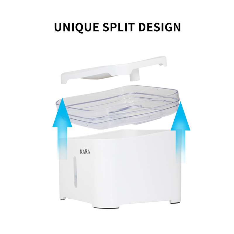 Manufacturer wholesale automatic battery drinking LED cat water fountain