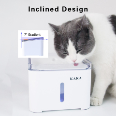 Manufacturer wholesale automatic battery drinking LED cat water fountain