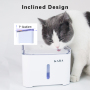Manufacturer wholesale automatic battery drinking LED cat water fountain