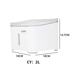 Manufacturer wholesale automatic battery drinking LED cat water fountain