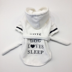 wholesale manufacturer OEM custom logo cute comfortable cotton soft pet dog bathrobe