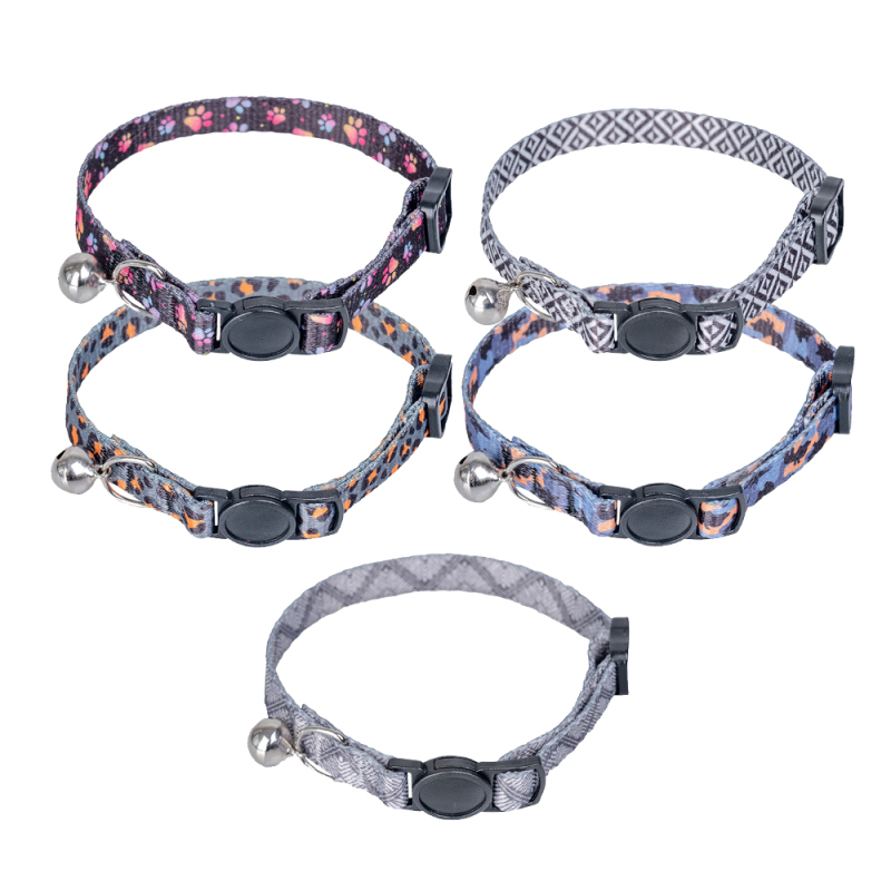 Manufacturer Wholesale Multi-Pattern Adjustable Cheap Cat Collar Pet Accessories