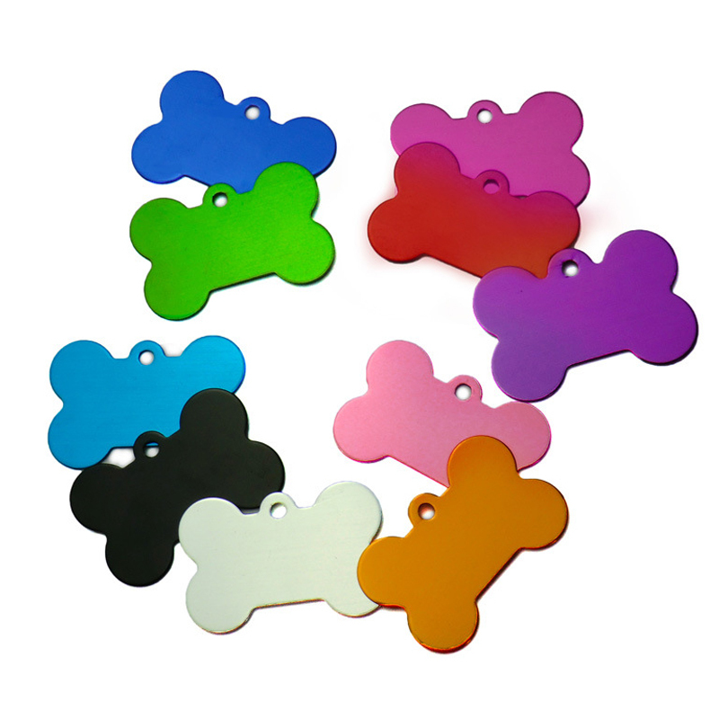 Manufacturer wholesale double-sided custom printed metal personalized pet ID tags dog tag