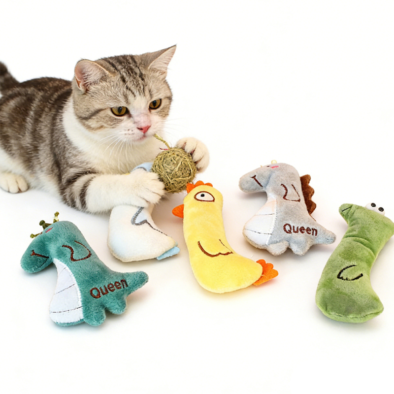 Wholesale Custom Logo Catnip Plush Toy Cat