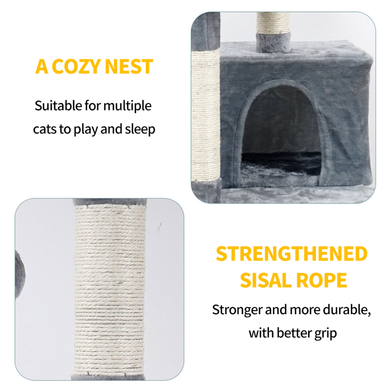 Wholesale Sisal Scratcher Condo Cat Tree House