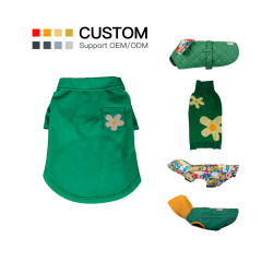 Manufacturer wholesale custom logo flower design dog accessories clothes