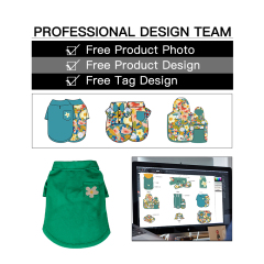 Manufacturer wholesale custom logo flower design dog accessories clothes