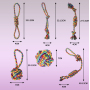 Wholesale Chew Bite Resistant Rainbow Color Pet Dog Rope Toy Set