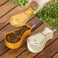 Wholesale Portable Dog Food Container Bowl Cat Pet Water Dispenser Bottle
