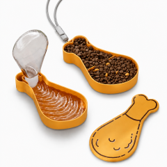 Wholesale Portable Dog Food Container Bowl Cat Pet Water Dispenser Bottle