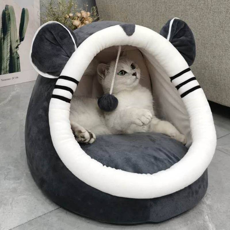 wholesale manufacturer warm soft cat bed cute design
