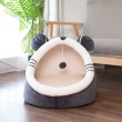 Grey panda ear