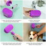 Wholesale Custom Logo Silicone Plastic Shower Cat Bath Brush for Dog