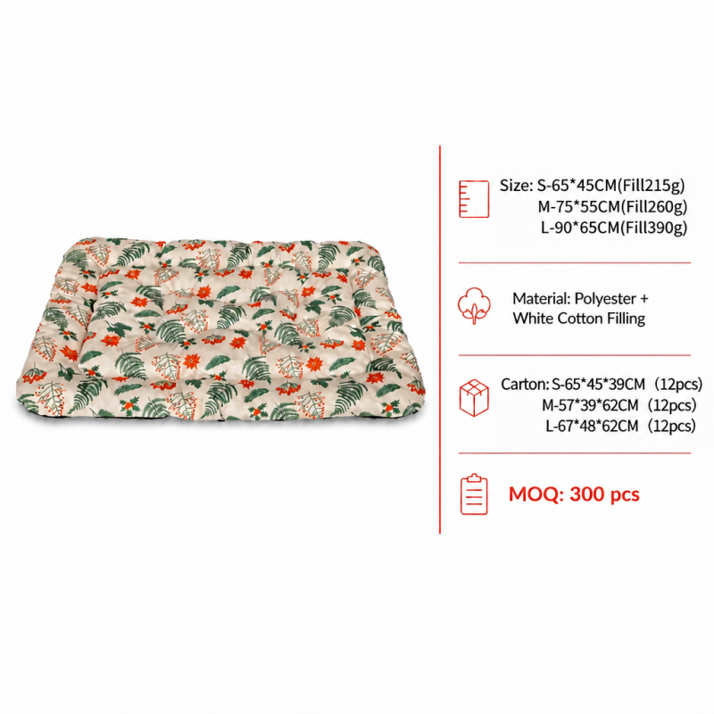 Wholesale Customized Christmas Cat Dog Pet Mats Pads