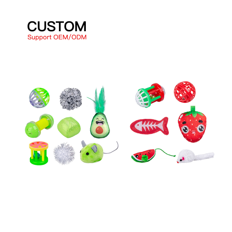 Manufacturer Wholesale Plush Fish Fruit Mouse Toy Cats Product