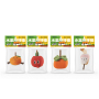 Manufacturer wholesale fruit design plush cat toys with silvervine