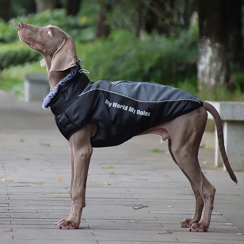 Wholesale Reflective Stripe Large Warm Winter Clothes Dog Coat