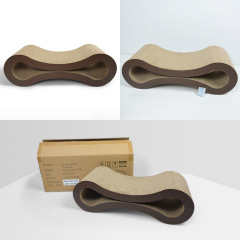 Manufacturer wholesale leopard corrugated cat scratcher cardboard