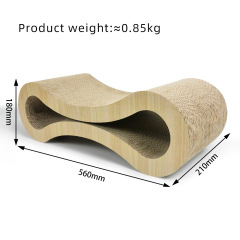 Manufacturer wholesale leopard corrugated cat scratcher cardboard
