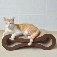 Manufacturer wholesale leopard corrugated cat scratcher cardboard
