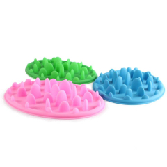 Manufacturer wholesale S M slow feeder dog bowl silicone material