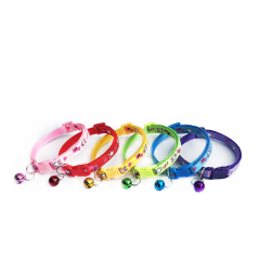 wholesale manufacturer rabbit pattern adjustable cat collar with bell