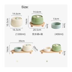 Manufacturer wholesale electric green beige cat luxury bowls with water fountain