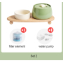 Manufacturer wholesale electric green beige cat luxury bowls with water fountain
