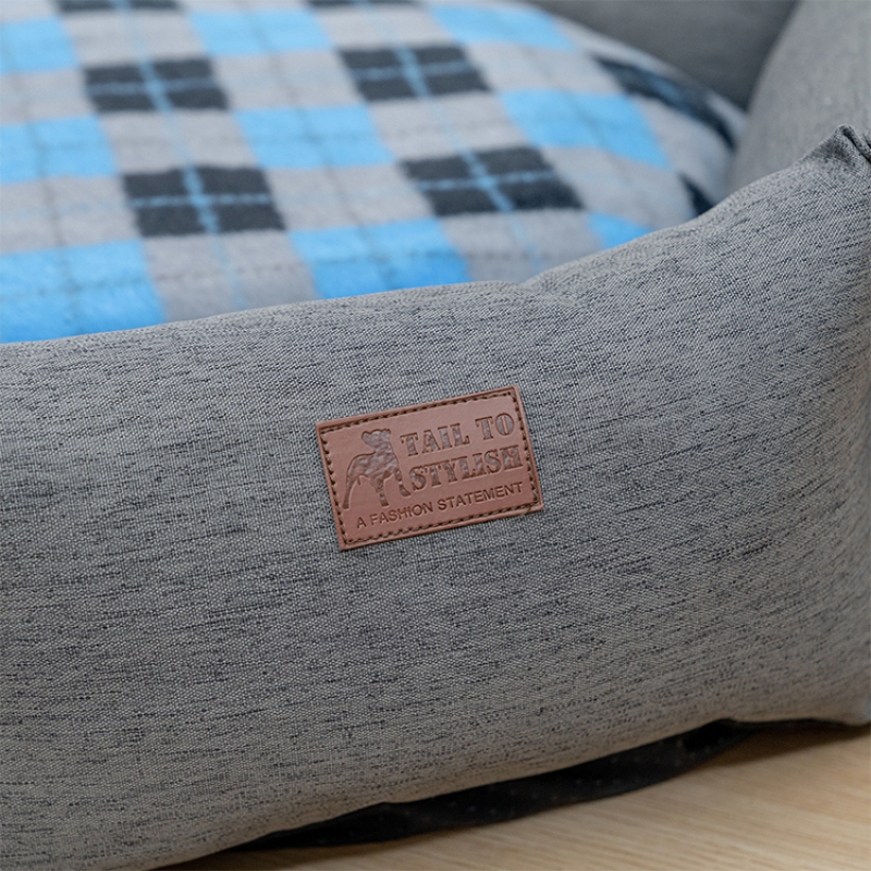 Manufacturer wholesale Small Medium Large Dog Bed Hexagonal Kennel Plaid Pattern Comfortable Non-Slip Pet Bed