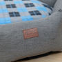 Manufacturer wholesale Small Medium Large Dog Bed Hexagonal Kennel Plaid Pattern Comfortable Non-Slip Pet Bed