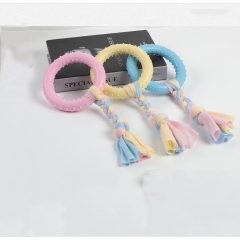wholesale manufacturer multi-shapes chew pet dog tpr cotton rope toys