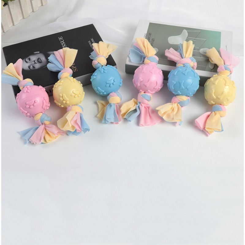 wholesale manufacturer multi-shapes chew pet dog tpr cotton rope toys